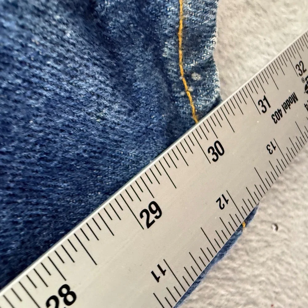 Levi's 505 Jeans Mens 31x30 Blue Vintage 80s Distressed Straight Leg Made in USA